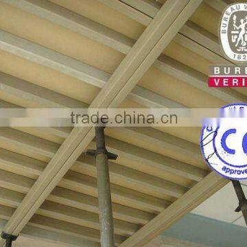 Wood plastic composite template for construction