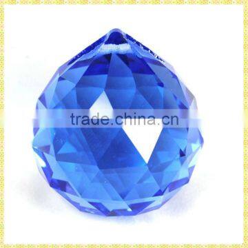 Personalized Blue Cut Crystal Ball For Lighting Accessories Gifts