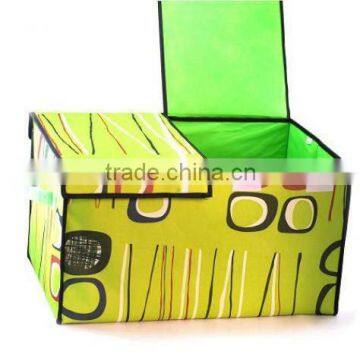 Printing polyester Foldable storage bin,storage boxes for bedroom