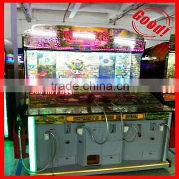 spurts fire of gun shooting arcade game machine 3 in 1 hunds up game machine