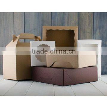 2016 custom logo printed cheap paper cookie box