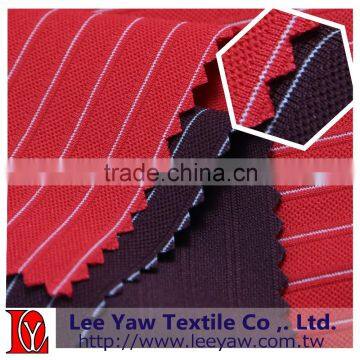 100% Polyester Interlock Pique Piece Dyed Stripe Fabric photo-5