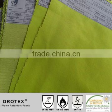 hi visible fabric/fluorescent yellow fabric for mens jacket