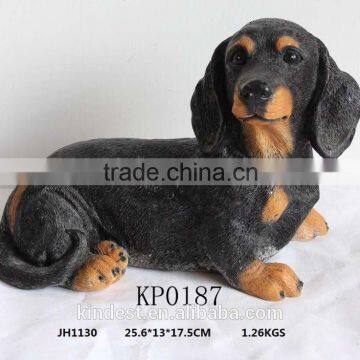 Resin Dog Figurines, Mini Puppy Statues for Kids