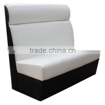 2016 white leather booth banquette seating coffee shop sofa restaurant furniture for sale