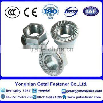 M5-M20 Zinc Plated Hex Head Flange Nut High Quality
