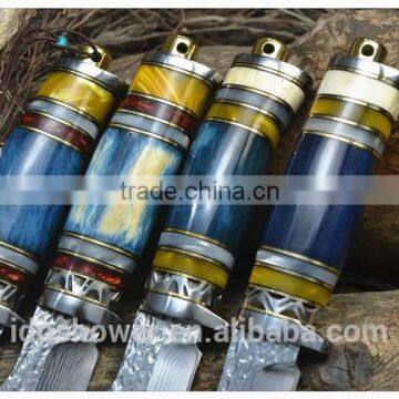 Sharp Blade Engraved Hunting Knife Camping Knife