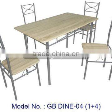 Elegant Beige Dining Room Furniture Table And Chairs Sets With Good Quality And Modern Design For Indoor Home