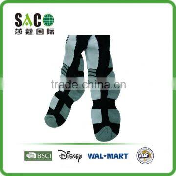 Fancy Free Terry Black Light Grey Knee High Sports Socks