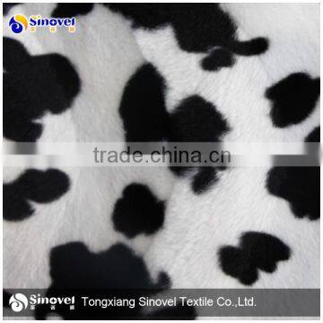 100% Polyester Animal Print Velvet Fabric/short Hair Velvet Fabric for Sofa