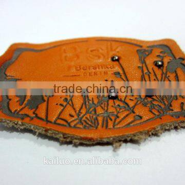 Hot Sale Jeans Leather Label photo-2