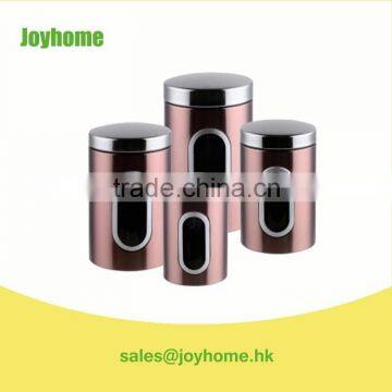 Popular Coffee Sugar Tea Canisters wholesale With Window