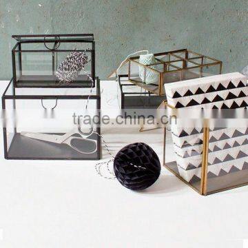 Glass T-light holder, Glass Box, Decorative Glass Box,Jewellery Box, Glass Box, Multipurpose Storage Box