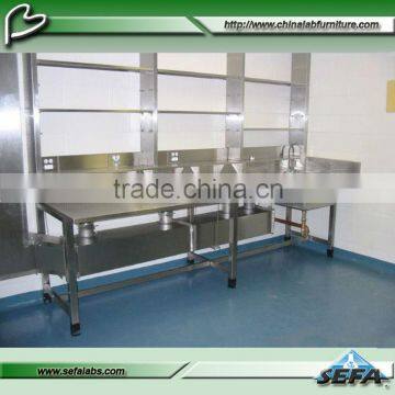 Laboratory Furniture Stainess Steel Sink Work Bench