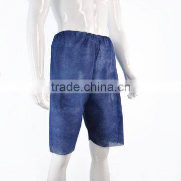 Disposable Nonwoven Men's Short Boxer with elastic waist