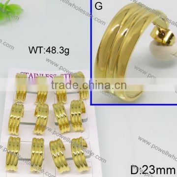 Fashion latest gold plated earring models