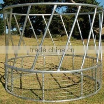 High Quality China Supplied Galvanized Steel Round Bale Feeder for livestock