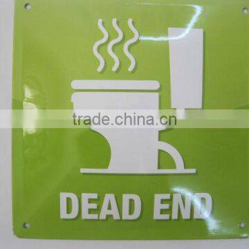Metal Toliet Sign Embossed Cheap Metal Tin Plate Warning Board