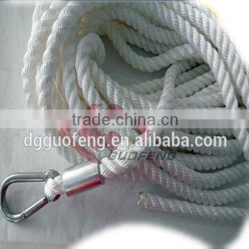 White PP rope with a rope hook