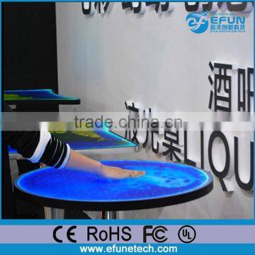 Customized Liquid Pub Bar Table,led Cafe Counter Table,liquid High Top Bar Tables