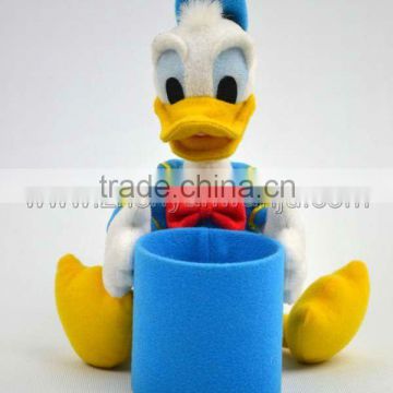 soft animal toy plush pen holders Donald Duck