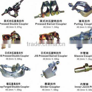 Drop Forged / Pressed Scaffolding Double Couplers