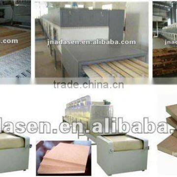 Industrial continous conveyor belt type microwave wood dryer