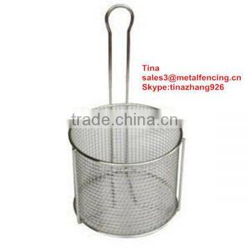 Fry basket/food colander/noodle strainer/fry basket mesh strainer/food serving basket