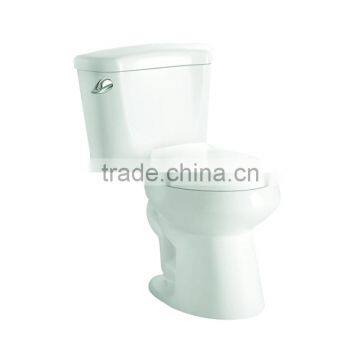 Hot sale single flushing two piece toilet