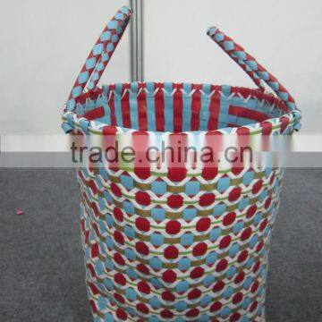 Vietnam woven plastic basket / 100% Handmade storage basket/ PP basket