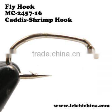 sharp Shrimp carbon steel fly fishing fly hooks