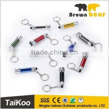 5 led multicolor mini led keychain flashlight keychain