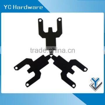 Small Black Powder Coated Metal Bracket for Equipment photo-6