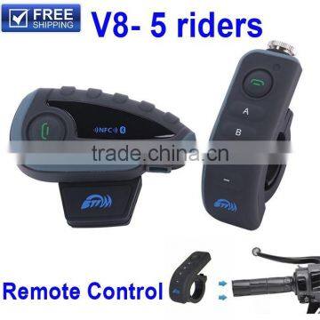 Factory supply helmet bluetooth intercom in different model 6 riders bt interphone bluetooth helmet intercom good price