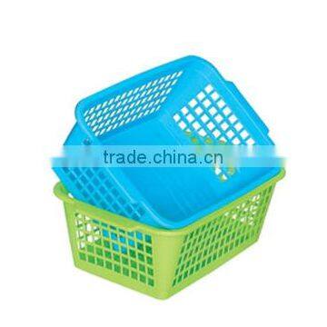 2015 new square plastic storage basket on hot sale