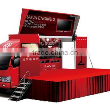 Outdoor led mobile stage truck for sale