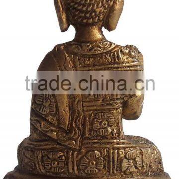 Ethnic Golden Color Finish Brass Resting New Latest Buddha Statue photo-4