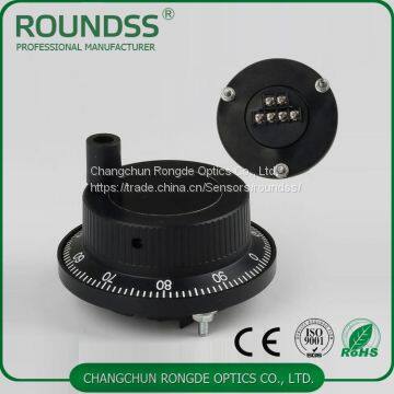 60mm Dia Plastic Black CNC Manaul Pulse Generator Handwheel for Siemens