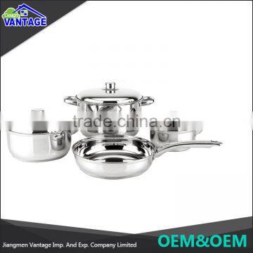 New Arrival 7 Pcs Cooking Pot Sets of Stainless Cookware for Wholesale photo-2