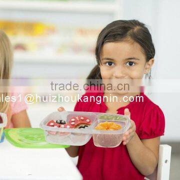 3-compartment Plasic Food Storage Lunch Box Container for Kids,Kids Plastic Lunch Box photo-3