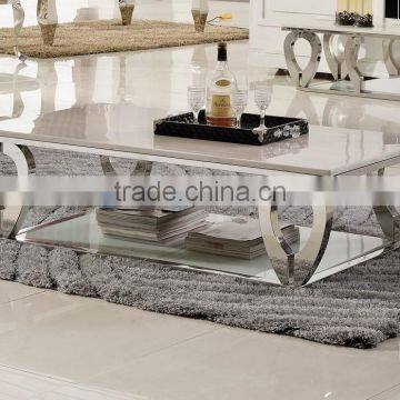 C376 New design living room marble top center table