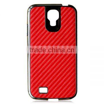 Carbon Fiber Phone Case PC Bottom Phone Shell Protective Back Cover for Samsung s4