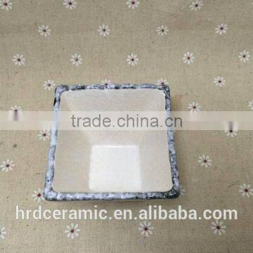China Manufacturer Stocked White Porcelain Square Ceramic Dish photo-6