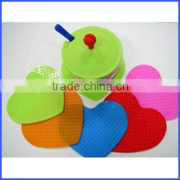 Various colors of silicone cup pad