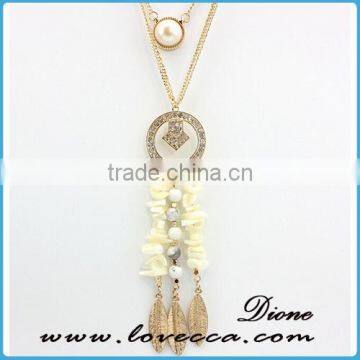 Wholesale Fashion Colorful Gemstone Artificial Gem Stone Chain Necklace photo-3
