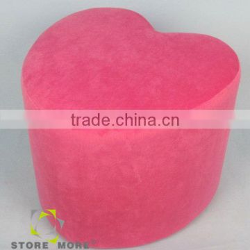 Colorful Kids Plastic Stools/ Nice heart shape ottoman