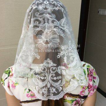 Spanish Traditional Lace Mantilla Classical Lace Mantillas Veil photo-2