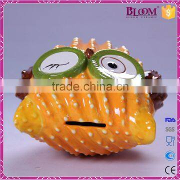 Ceramic Decorative Owl Money Safe Box for Kids Gift photo-5