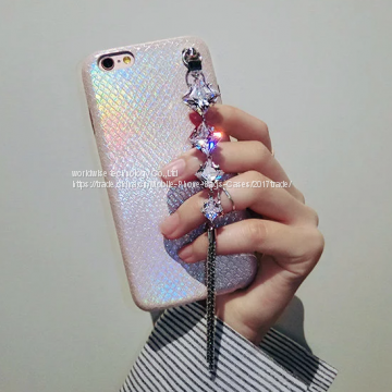 Imitation PU Leather Back Cover Shell Diamond Mobile Phone Cases for IPhone7/7Plus/6/6s/6plus/6splus Cell Phone Housing photo-3