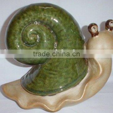 Ceramic garden decoration snail